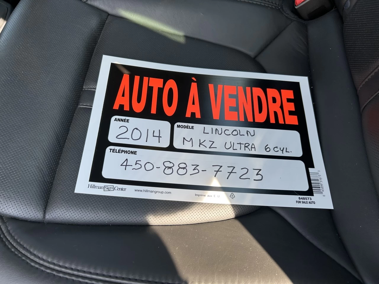 2014 Lincoln MKZ 4dr Sdn AWD Main Image