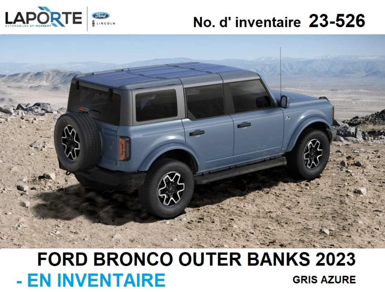 2023 Ford Bronco OUTER BANKS Image principale