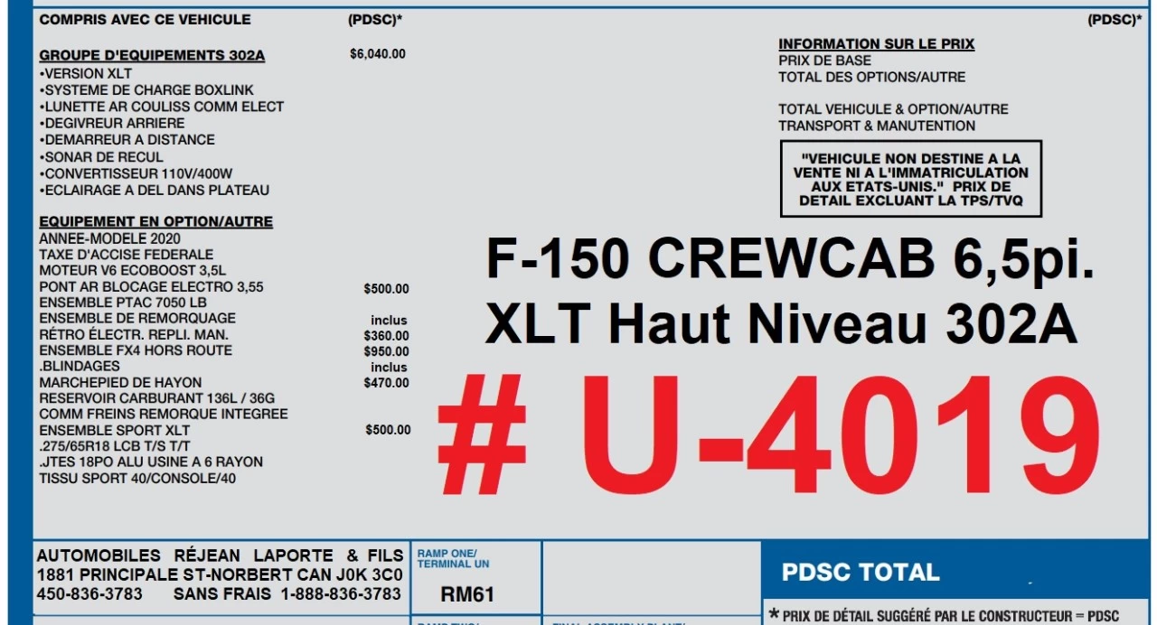 2020 Ford F-150 XLT Main Image