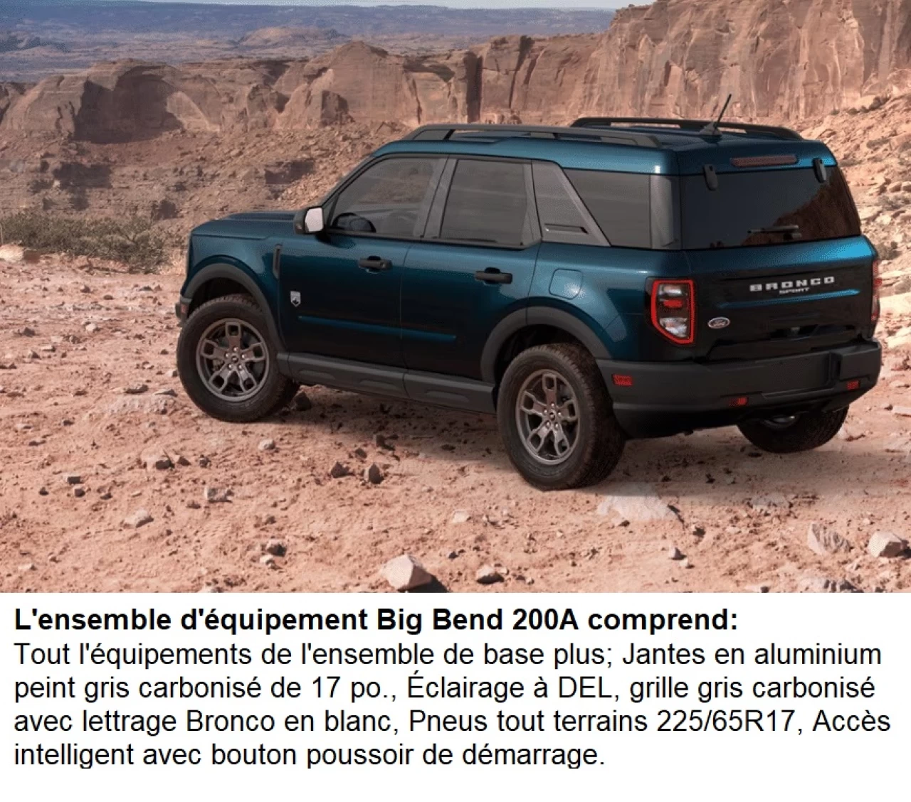 2023 Ford Bronco Sport Big Bend 4X4 Image principale