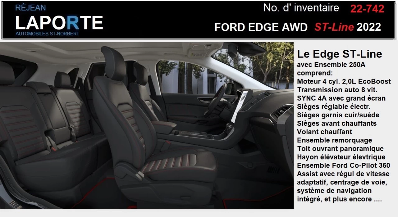 2022 Ford Edge ST-Line Main Image