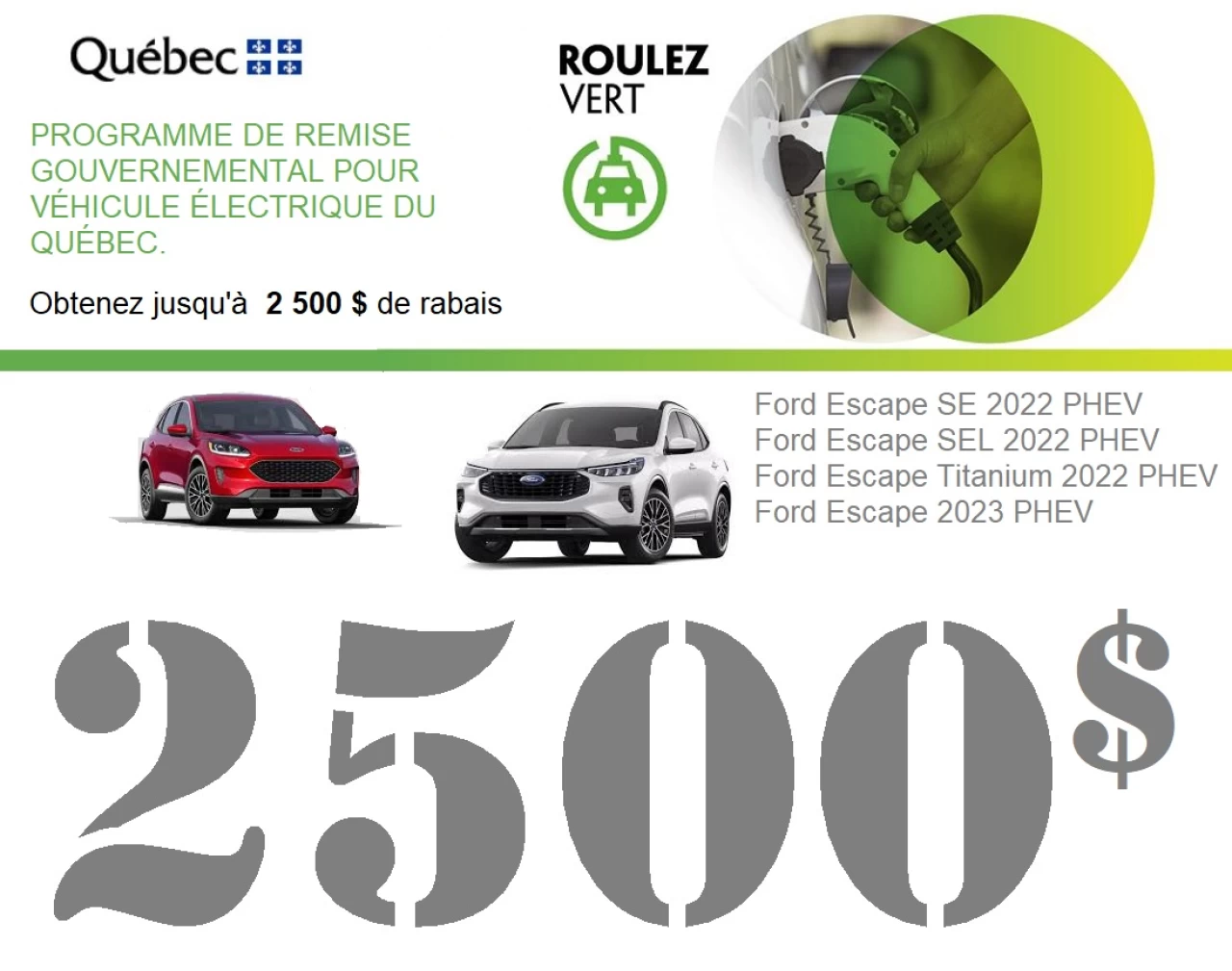 2023 Ford Escape PHEV Main Image