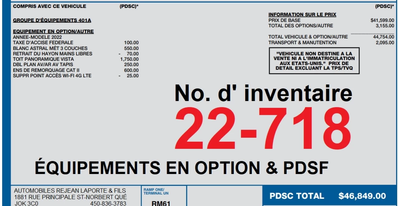 2022 Ford Escape Titanium AWD Image principale