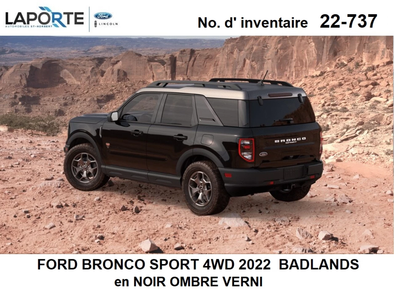 2022 Ford Bronco Sport BADLANDS Image principale