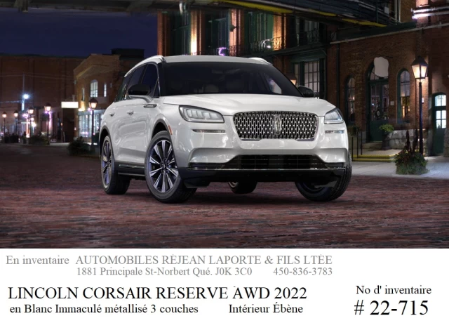Lincoln Corsair Reserve AWD 2022