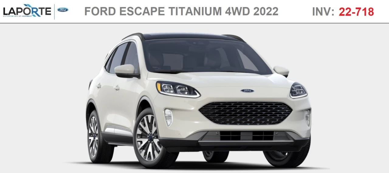 2022 Ford Escape Titanium AWD Image principale