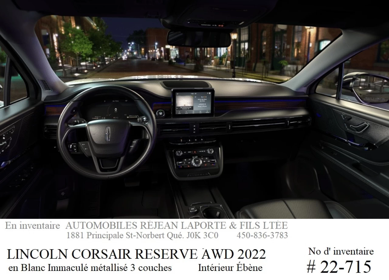 2022 Lincoln Corsair Reserve AWD Image principale