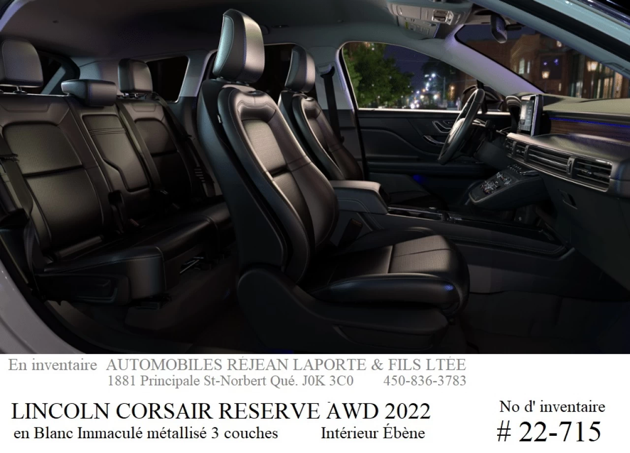 2022 Lincoln Corsair Reserve AWD Image principale
