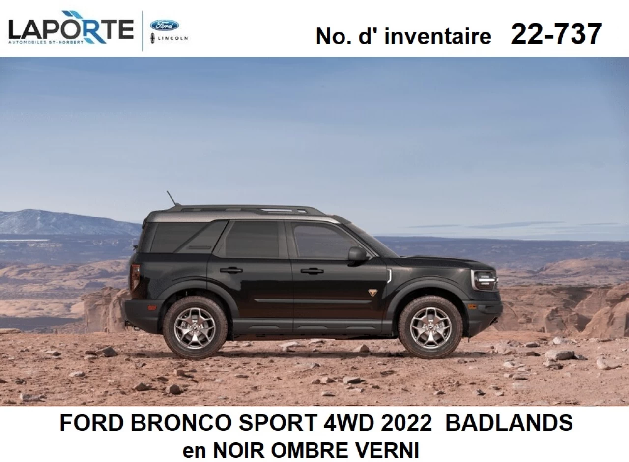 2022 Ford Bronco Sport BADLANDS Image principale
