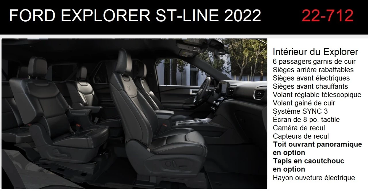 2022 Ford Explorer ST Image principale