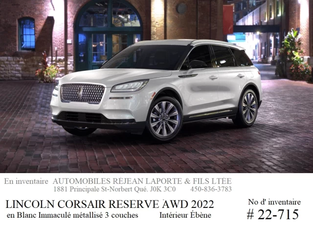 Lincoln Corsair Reserve AWD 2022