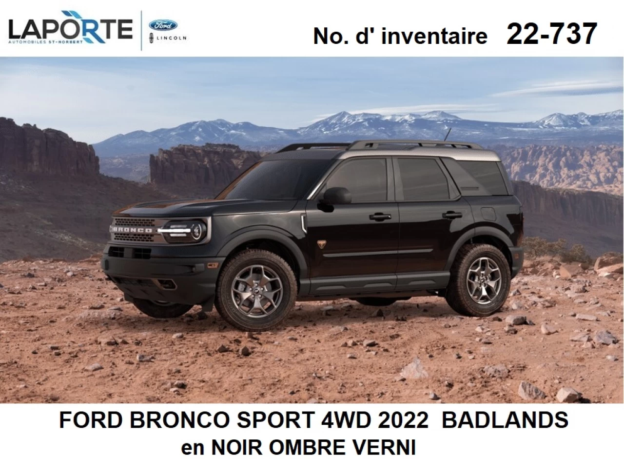 2022 Ford Bronco Sport BADLANDS Image principale