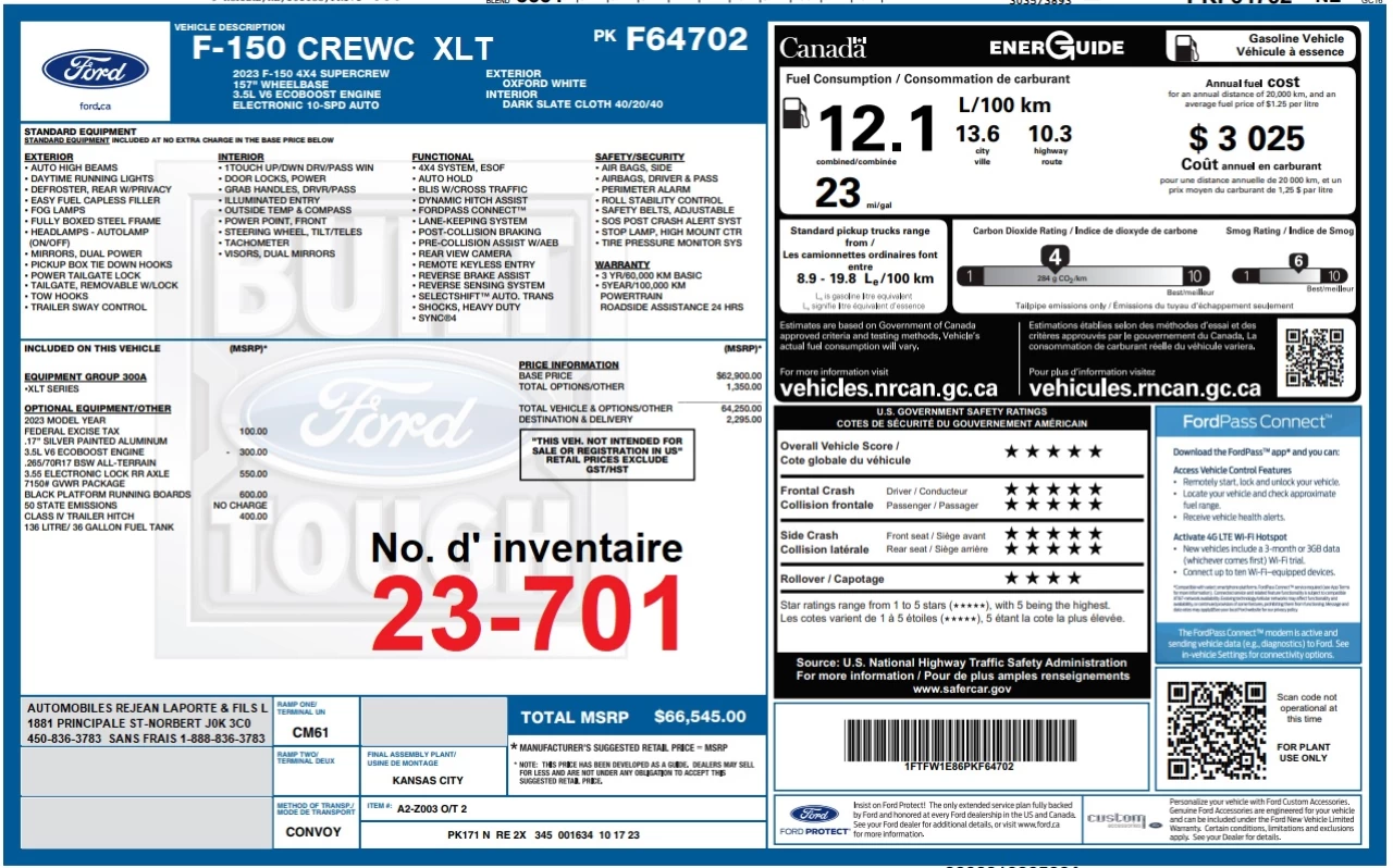 2023 Ford F-150 XLT Main Image