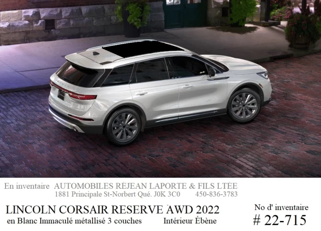 Lincoln Corsair Reserve AWD 2022