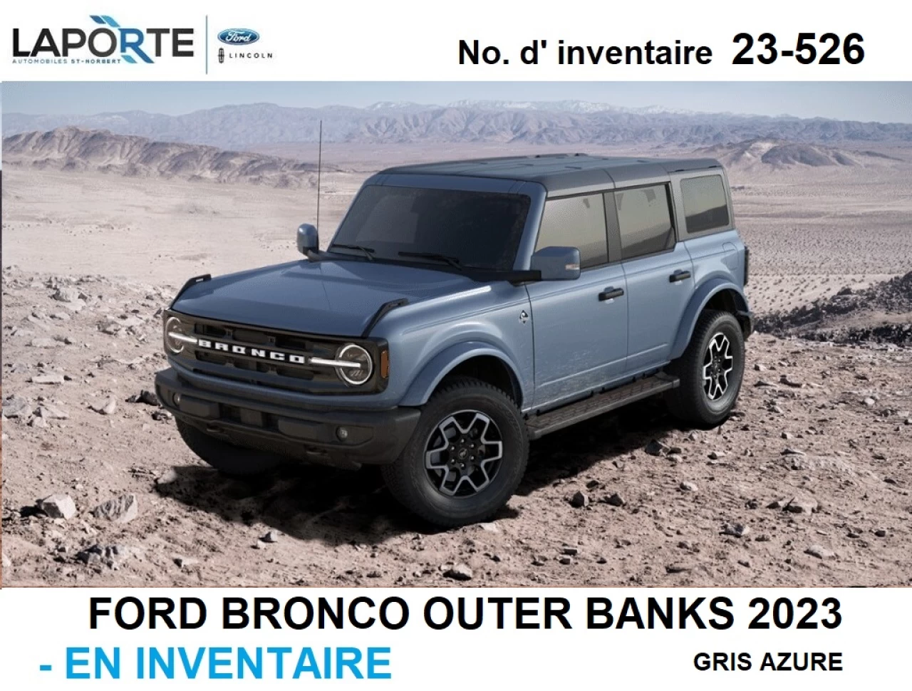 2023 Ford Bronco OUTER BANKS Main Image