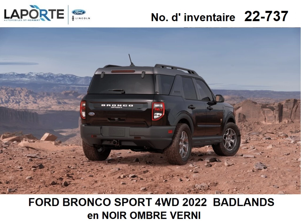 2022 Ford Bronco Sport BADLANDS Image principale